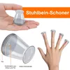 Möbelgleiter 23x30 mm – 32 Stück Filz-Silikon-Pads für Produktbild-Vorschau 9