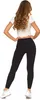 Glatte Damen Sport Leggings mit Taschen und hoher Taille, Produktbild-Vorschau 6