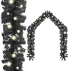 vidaXL Ghirlanda di Natale con LED 20 m nero - Luci di Anteprima dell’immagine prodotto 9
