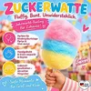 Bunte Regenbogen Zuckerwatte im Eimer 50g – Fluffig, Frisch Produktbild-Vorschau 2