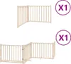 vidaXL 6-częściowa bramka dla psa ze składanymi drzwiami Podgląd zdjęcia produktu 1