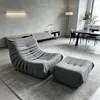 Divano singolo relax poltrona chill chair con sgabello Anteprima dell’immagine prodotto 13