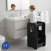 Lernturm für Kinder schwarz matt - sicherer Standhelfer Produktbild-Vorschau 4