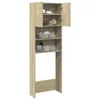 vidaXL Waschmaschinenschrank Sonoma-Eiche 64x25,5x190 cm Produktbild-Vorschau 1