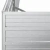vidaXL Tuinverhoger, 160x40x45 cm, verzinkt staal, zilver Productafbeelding-voorbeeld 5