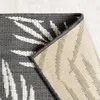 Volero - In-& Outdoor Teppich - Malta Leaves Schwarz - Produktbild-Vorschau 5