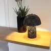 Tischlampe Pilz 23x30 cm Keramik in Steinoptik Produktbild-Vorschau 3