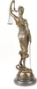Bronzefigur Skulptur Justitia mit Waage und Schwert Produktbild-Vorschau 2