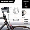 Schwarzer Steuersatz 1 1/8 Zoll für Rennrad & Retro Produktbild-Vorschau 3
