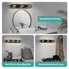 EMKE Lampes à miroir LED Lampe de placard noir métal avec 3 Voir les images du produit 8