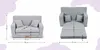 Flumi sofa dziecięca rozkładana piankowa z funkcją spania - Podgląd zdjęcia produktu 8