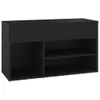 vidaXL Schuhbank Schwarz 80x30x45 cm Holzwerkstoff Produktbild-Vorschau 1
