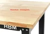 HBM Werkbank, 182 cm höhenverstellbar, Arbeitsplatte aus Produktbild-Vorschau 5