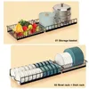Over The Sink Dish Drying Rack, Teleskop, 2 Tier große Produktbild-Vorschau 8