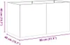 vidaXL Fioriera Rusty 80x40x40 cm Acciaio resistente alle Anteprima dell’immagine prodotto 8