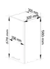 Küchen-Hängeschrank OLIWIA Weiß 30 cm Front Graphitgrau Produktbild-Vorschau 5