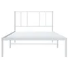 vidaXL Struttura letto con testiera in metallo bianco Anteprima dell’immagine prodotto 5