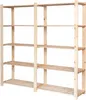 STOLMAK Drevený regál 170x170x38 cm, 5 políc, masívna Náhľad obrázku produktu 1