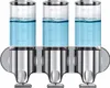 3-v-1 dávkovač sprchového mydla, 3 komory po 500 ml, bez Náhľad obrázku produktu 1