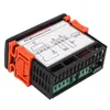 A digital temperature controller with a wiring diagram on its label. Podgląd zdjęcia produktu