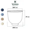 Vyveo - Pot de fleurs Orb - Crème - 42x39 Voir les images du produit 2