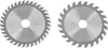 Two circular saw blades are shown side-by-side against a white background. Produktbild-Vorschau