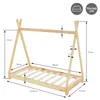 ML-Design Kinderbett Tipi 70x140 cm mit Lattenrost, Natur, Produktbild-Vorschau 7