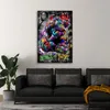 Graffiti und Pop Art mit bunter Figur Wandbild Leinwandbild Produktbild-Vorschau 2