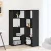 vidaXL Rohový regál 4 police černý 85x85x140 cm materiál na Náhled obrázku produktu 3
