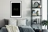 MuchoWow® Gerahmtes Poster Zitat - Leben - Gold 60x90 cm - Produktbild-Vorschau 2