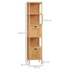 kleankin Badezimmerschrank, Hochschrank, Badschrank, Produktbild-Vorschau 3