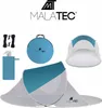 Tenda da spiaggia 220x120x90cm - turchese - grigio Anteprima dell’immagine prodotto 3