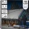 ECD Germany LED Lichtervorhang 6m 180 LEDs Kaltweiß Produktbild-Vorschau 7