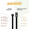 PACKIVO 100 Stück Kabelbinder wiederverwendbar Produktbild-Vorschau 3