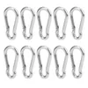10Pcs Gancio a molla in acciaio inox a scatto Moschettone Anteprima dell’immagine prodotto 3