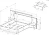 Nábytek do ložnice s postelí 160x200 SYLVANIA 2 - dub kraft Náhled obrázku produktu 4