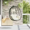 vidaXL Hängendes Ei-Stuhl Poly-Rattan 91,5 x 54,5 x 107 cm Produktbild-Vorschau 2