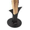 A piece of firewood is being split by a manual log splitter. Produktbild-Vorschau