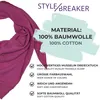styleBREAKER Damesachtige driehoekige sjaal van 100% katoen Productafbeelding-voorbeeld 5