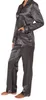 Damen Satin Pyjama Schlafanzug in edler Optik zum Produktbild-Vorschau 3