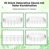 25 Stück Gartenzaun, Metall Zaunelementen, Dekorativer Produktbild-Vorschau 4