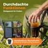 Campingstuhl klappbar mit Holzarmlehnen Extra hoch – Produktbild-Vorschau 4