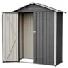 Metall-Gerätehaus 154 x 83 x 180 cm aus verzinktem Produktbild-Vorschau 16