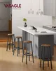 Barhocker, 2er Set, Barstühle, Küchenstühle mit Fußstütze Produktbild-Vorschau 3