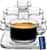 Glastasse Tasse Kaffeetasse Teetasse mit Untertasse aus Produktbild-Vorschau 1