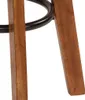 vidaXL Barhocker 2 Stk. Echtleder und Akazien-Massivholz -  Produktbild-Vorschau 8