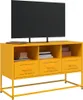 vidaXL TV skrinka horčicovo žltá 100,5x39x60,5 cm oceľ Náhľad obrázku produktu 4