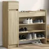 vidaXL Schuhschrank Sonoma-Eiche 100,5x28x100 cm Produktbild-Vorschau 2
