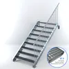 Stahltreppe 9 Stufen bis Höhe 180 cm, Laufbreite : 120 cm Produktbild-Vorschau 2