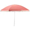 Sonnenschirm mit Fransen 155 cm Mediterran Koralle neigbar Produktbild-Vorschau 4
